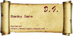 Danku Imre névjegykártya